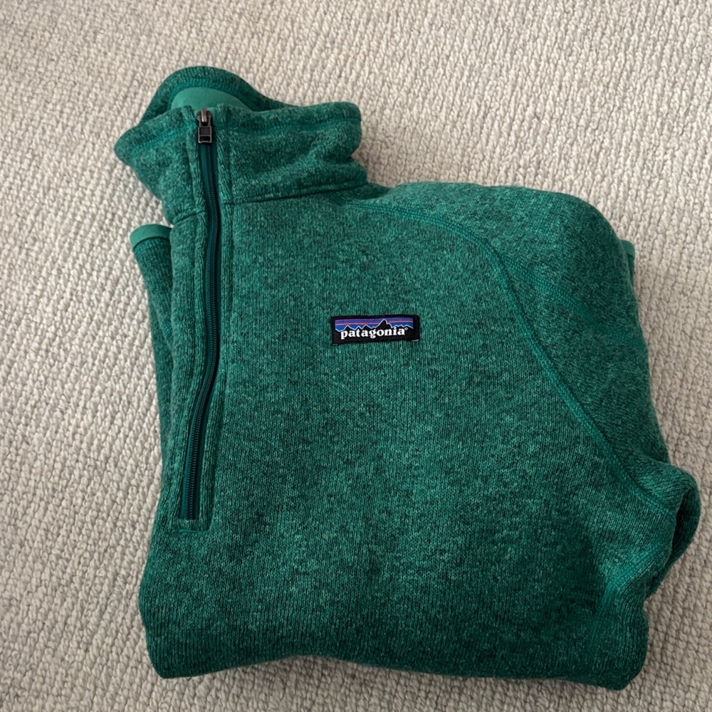 Patagonia women’s  Zip-Up Sweater in Teal